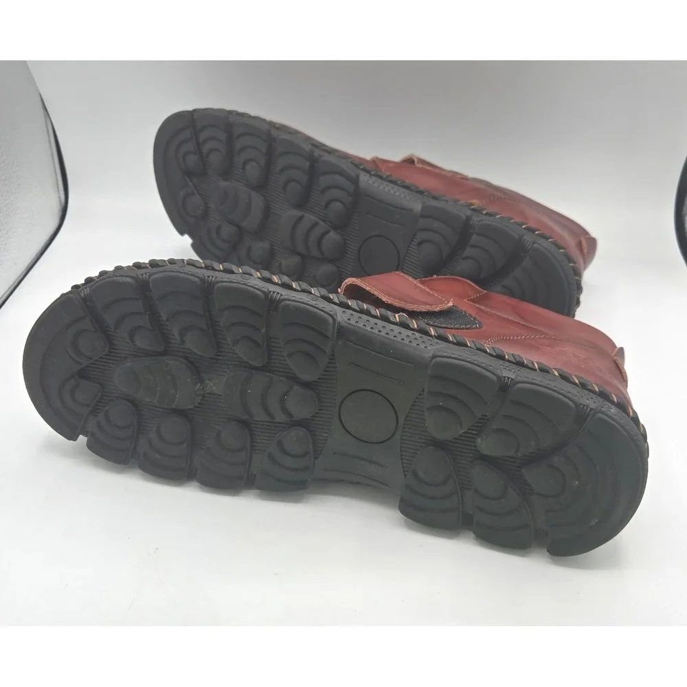 Men's Leather Ankle‎ Boots, Fashion Shoes, Size 11